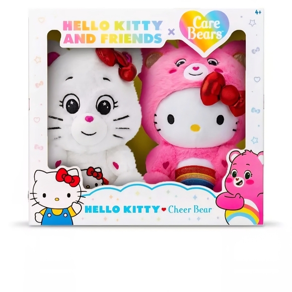 Hello Kitty x Care Bears 2-pc Boxed Plush Set - Picture 2 of 5